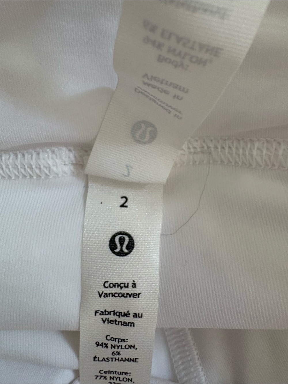 lululemon Alabama Crimson Tide White Activewear Skirt with built-in shorts - Picture 3 of 3